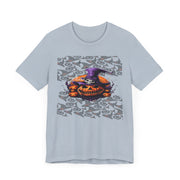 Halloween, T-shirt, spooky, costume, horror, themed, limited edition, festive, party, trick or treat, graphic design, scary, ghost, pumpkin, skeleton, witch