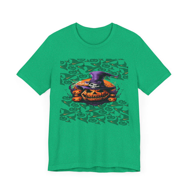 Halloween, T-shirt, spooky, costume, horror, themed, limited edition, festive, party, trick or treat, graphic design, scary, ghost, pumpkin, skeleton, witch