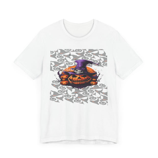 Halloween, T-shirt, spooky, costume, horror, themed, limited edition, festive, party, trick or treat, graphic design, scary, ghost, pumpkin, skeleton, witch