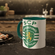 Sporting, mug, fan gear, football, club pride, official merch, limited edition, supporter, iconic, Portuguese team