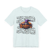 Halloween, T-shirt, spooky, costume, horror, themed, limited edition, festive, party, trick or treat, graphic design, scary, ghost, pumpkin, skeleton, witch